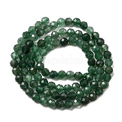 Natural Green Strawberry Quartz Beads Strands&nbsp;G-D340-A03-4mm
