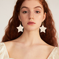 DIY Moon & Star Dangle Earring Making Kit&nbsp;DIY-PH0013-43