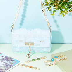 5Pcs 5 Style Alloy Enamel Link Purse Strap Extenders&nbsp;FIND-PH0006-22