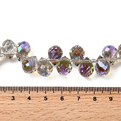 Electroplated Glass Beads&nbsp;EGLA-K062-01B-HP04