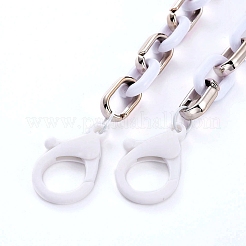 Personalized Acrylic & CCB Plastic Cable Chain Necklaces&nbsp;LS-NJEW-JN02824-01