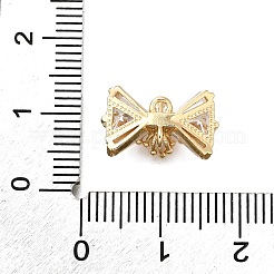 Brass Pave Cubic Zirconia Charms&nbsp;KK-Q048-13G