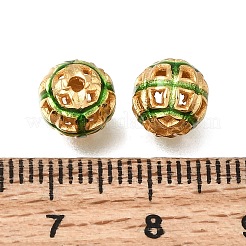 Hollow Out Brass Enamel Beads&nbsp;KK-G605-20G