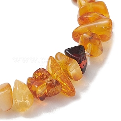 Natural Amber Beads Stretch Bracelets for Women&nbsp;BJEW-JB13256-01