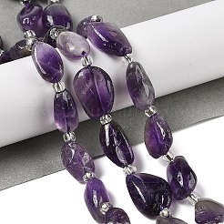Natural Amethyst Beads Strands&nbsp;G-Q023-D01-02
