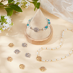 12Pcs 2 Colors Brass Micro Pave Cubic Zirconia Links&nbsp;ZIRC-BBC0003-36