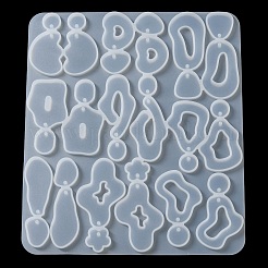 DIY Silicone Irregular Shape Pendant Molds&nbsp;DIY-M047-01B
