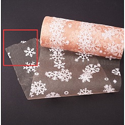 Snowflake Deco Mesh Ribbons&nbsp;OCOR-P010-G03