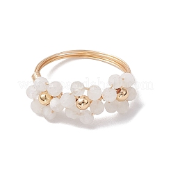 Natural Moonstone Finger Rings&nbsp;RJEW-TA00198-03