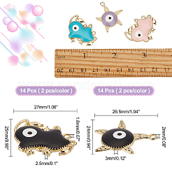 Alloy Enamel Pendants&nbsp;ENAM-AR0001-02-NR