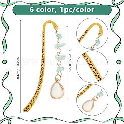 6Pcs Alloy Bookmarks&nbsp;AJEW-DC00020