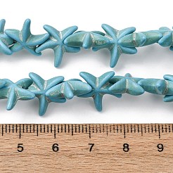 Synthetic Turquoise Dyed Beads Strands&nbsp;G-B184-C02-02