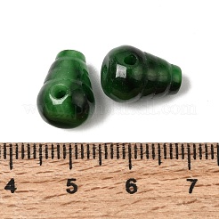 Natural Myanmar Jade Dyed 3 Hole Guru Beads&nbsp;G-C283-02