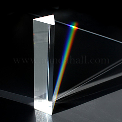 2Pcs 2 Style  Glass Triple Prism&nbsp;GLAA-GA0001-16