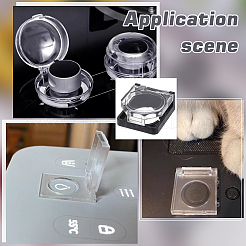 10Pcs Plastic Power Push Button Switch Cover&nbsp;FIND-BC0041-66A