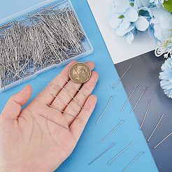 800Pcs 304 Stainless Steel Flat Head Pins&nbsp;STAS-UN0049-20
