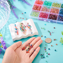 180G 12 Colors 6/0 Gradient Color Glass Seed Beads&nbsp;SEED-TA0001-63