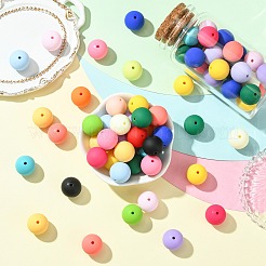 Rubberized Style Opaque Acrylic Beads&nbsp;MACR-CJC0009-02A