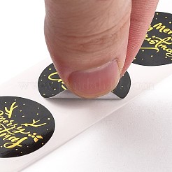 Christmas Themed Flat Round Roll Stickers&nbsp;LS-DIY-B045-13