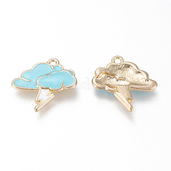 Alloy Enamel Pendants&nbsp;X-ENAM-M043-01G-01-RS