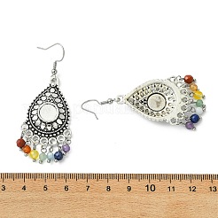 Gemstone Tassel Chandelier Earrings&nbsp;EJEW-JE07176-02