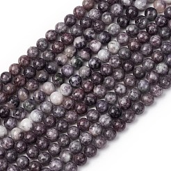Natural Lepidolite Beads Strands&nbsp;G-G284-A02-8mm