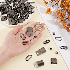 40Sets Iron Baseball Hat Cap Buckle Strap Clasp Clip Kit&nbsp;FIND-BC0014-10B