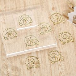 Iron Spiral Place Card Holders&nbsp;AJEW-WH0318-07G