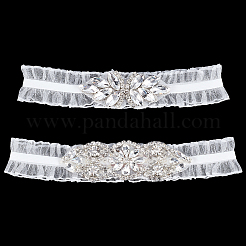 Nylon Lace Elastic Bridal Garters&nbsp;AJEW-WH0661-25A