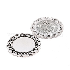 Metal Alloy Cabochon Settings&nbsp;PALLOY-A15624-AS-NF