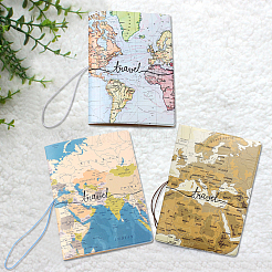 1Pcs Imitation Leather Passport Holder Cover Case&nbsp;AJEW-CN0001-12B