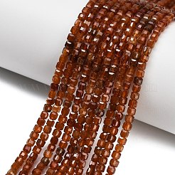 Natural Orange Garnet Beads Strands&nbsp;LS-G-C262-C09-3mm