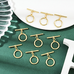15 Sets Brass Toggle Clasps&nbsp;KK-BBC0021-11