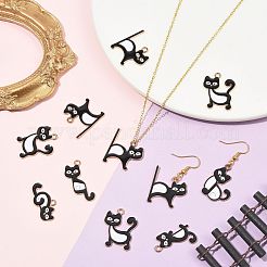24Pcs 6 Styles Alloy Enamel Pendants&nbsp;ENAM-FS0004-46