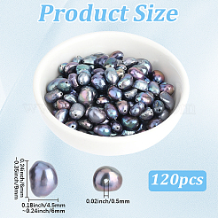 120Pcs Dyed Natural Cultured Freshwater Pearl Beads&nbsp;PEAR-PA0001-07A