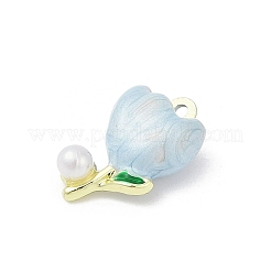 Alloy Enamel Pendants&nbsp;PALLOY-R151-45G-03