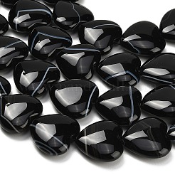 Natural Black Agate Beads Strands&nbsp;G-B178-L01-01