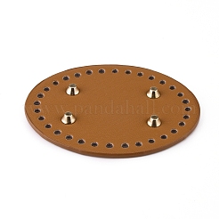 PU Leather Oval Bag Bottom&nbsp;LS-FIND-WH0056-02A