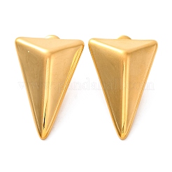 Ion Plating(IP) 304 Stainless Steel Stud Earrings&nbsp;EJEW-G395-13G