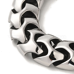 304 Stainless Steel Link Chain Bracelets for Women Men&nbsp;BJEW-Q341-12AS