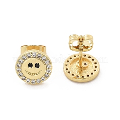Brass Stud Earrings&nbsp;EJEW-S247-01C-G