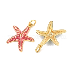 Brass Enamel Pendants&nbsp;KK-CBAEBFB-14G