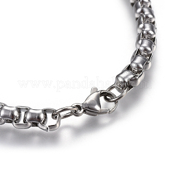 Non-Tarnish 304 Stainless Steel Box chain Necklaces&nbsp;NJEW-F242-13P-G