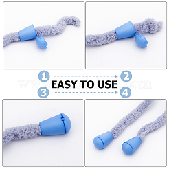 100Pcs 10 Colors Plastic Detachable Bell Stopper Cord Ends&nbsp;KY-GF0001-43