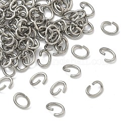 Tarnish Resistant Oval 304 Stainless Steel Open Jump Rings&nbsp;STAS-R067-01