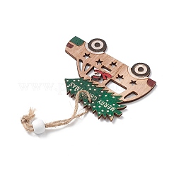 Christmas Wood Pendant Decorations&nbsp;HJEW-K038-01B