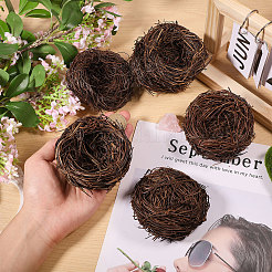 Rattan Imitation Bird's-nest&nbsp;AJEW-WH0609-144A