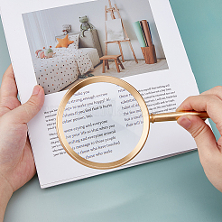 1Pc Aluminum Magnifying Glass&nbsp;AJEW-BC0009-13G