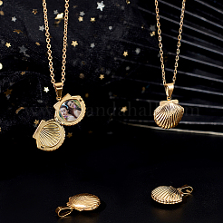 4Pcs 316 Stainless Steel Locket Pendants&nbsp;STAS-BBC0003-67