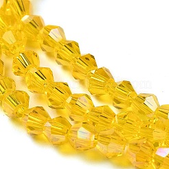 Transparent Electroplate Glass Beads Strands&nbsp;EGLA-A039-T3mm-B22